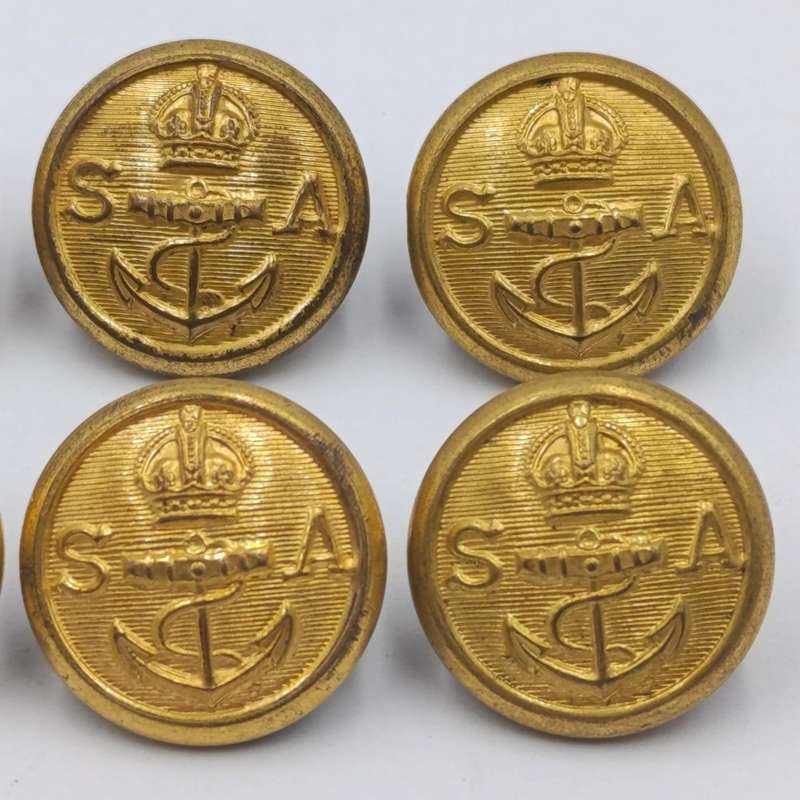 South African  Navy - Lot of 8 buttons made by Metal Art, Pretoria