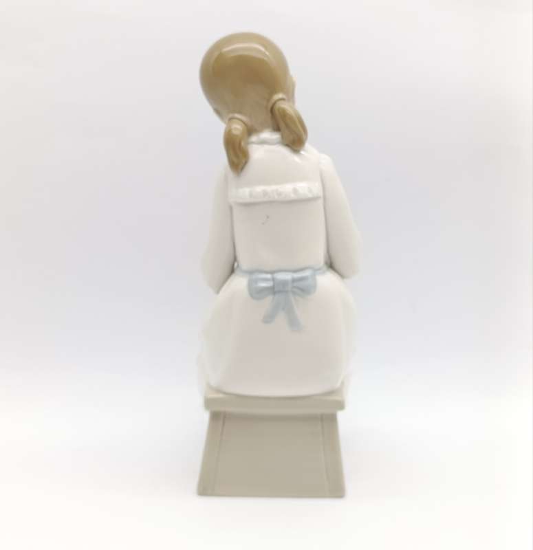 Vintage Rosal by Lladro girl writing figurine