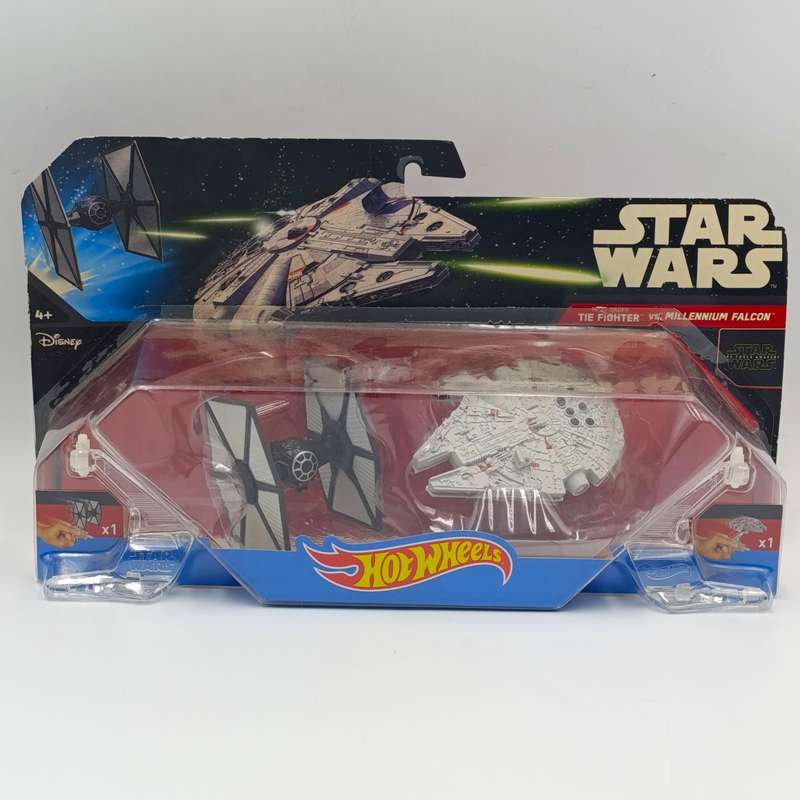 Hot Wheels Star Wars Tie Fighter vs Millenium Falcon set