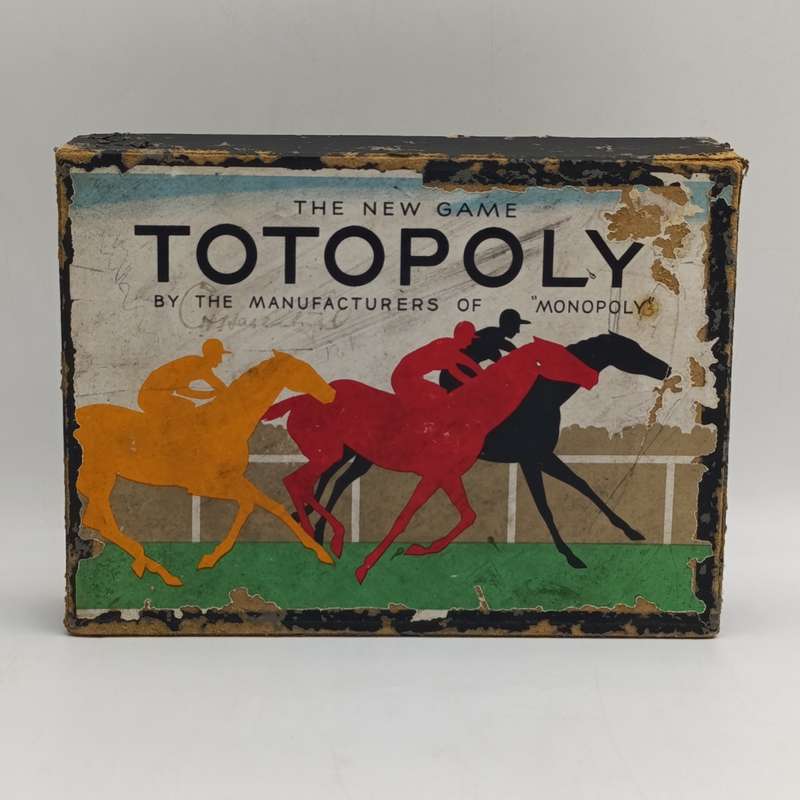Vintage Totopoly horse racing board game by makers of Monopoly