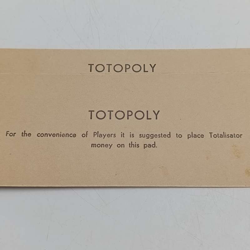 Vintage Totopoly horse racing board game by makers of Monopoly