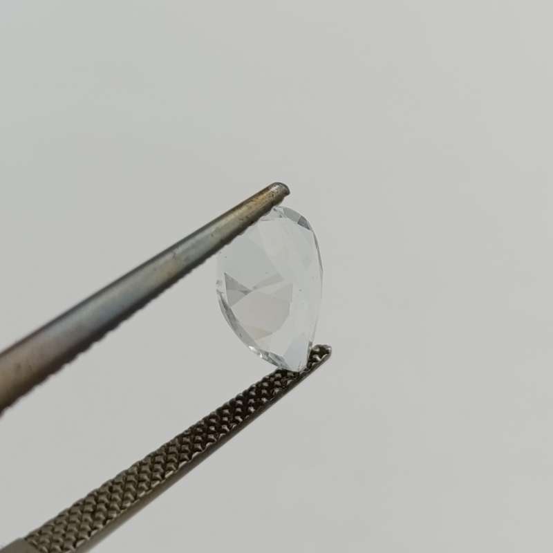 Natural Aquamarine of 1.01 carat Pear shape and eye clean - light toned blue
