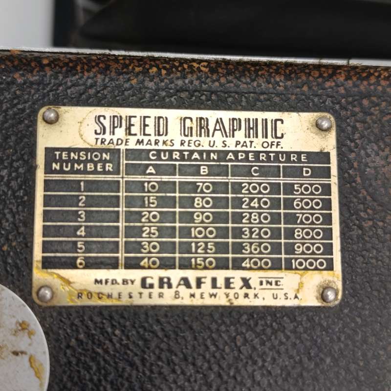 Vintage Graflex Speed Graphic medium format camera with Kalart syncronized range finder