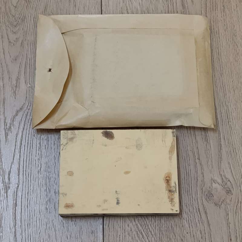 Antique metal photo printing plate