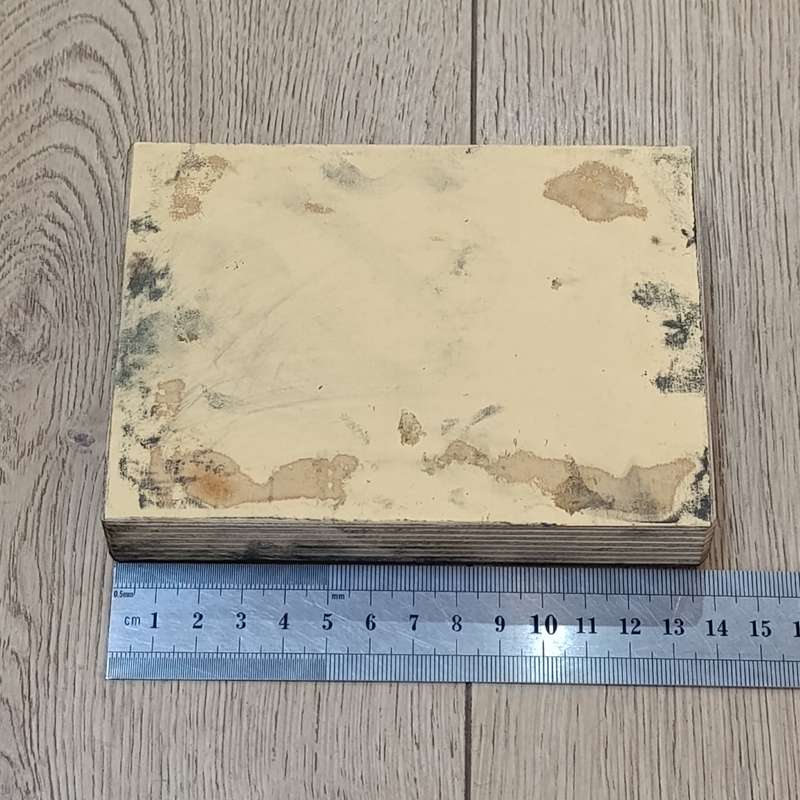 Antique metal photo printing plate