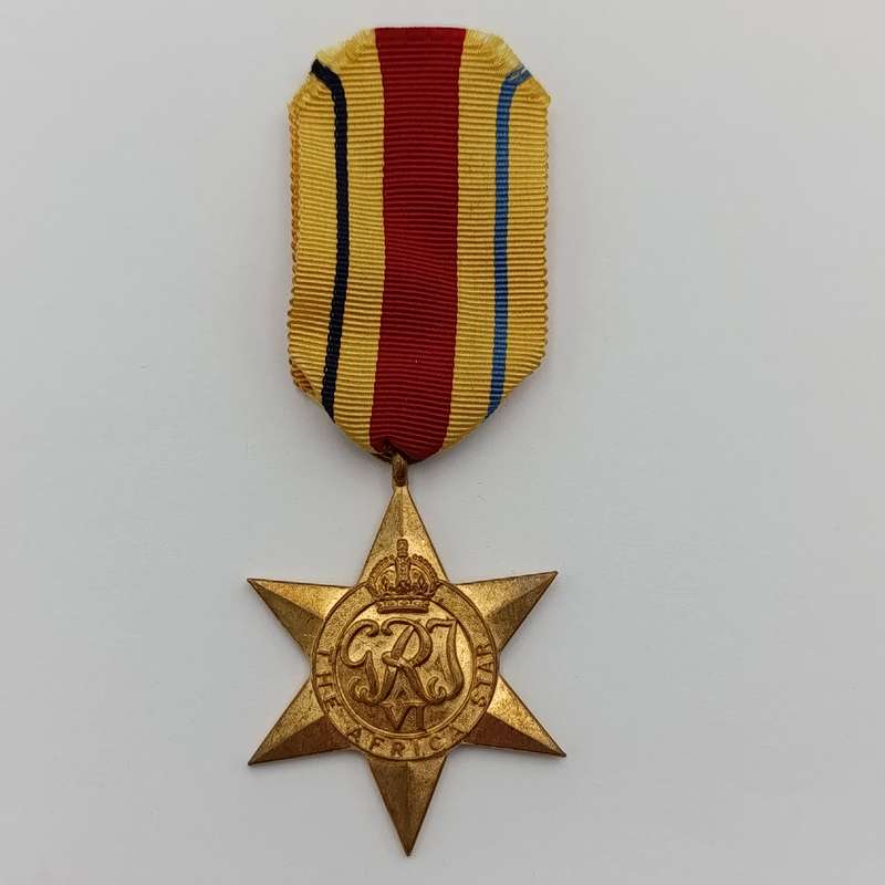 WW2 The Africa Star medal issued to 58834 E.A Wilson