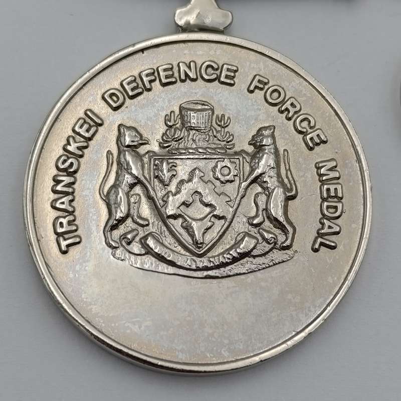 SADF Homelands Transkei Defence Force medal plus miniature - not numbered