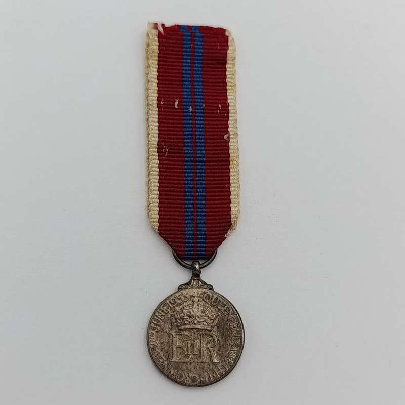 1953 Queen Elizabeth miniature coronation medal