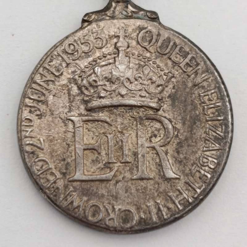 1953 Queen Elizabeth miniature coronation medal