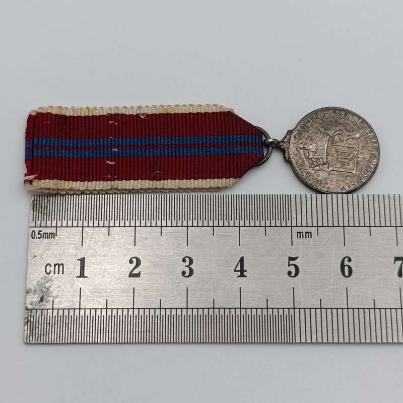 1953 Queen Elizabeth miniature coronation medal