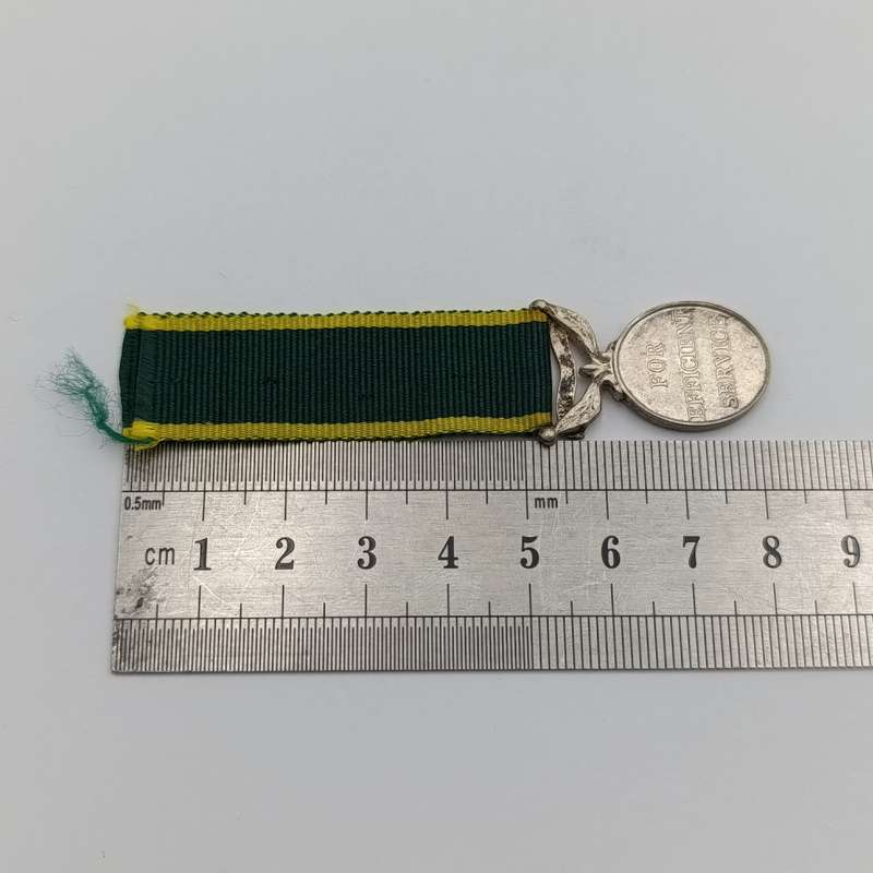 Territorial Efficiency medal miniature - post 1952
