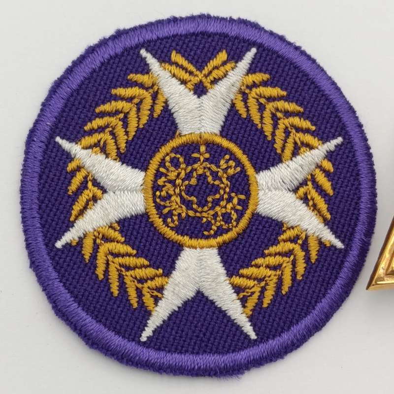 SA Army chaplain cloth and collar badge