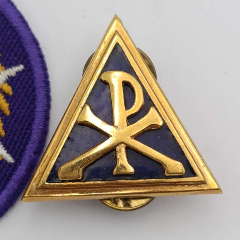 SA Army chaplain cloth and collar badge