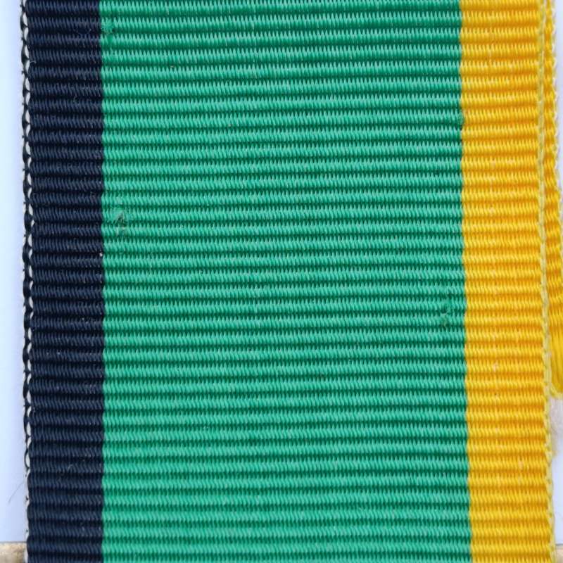 SANDF MK  30 Year Gold colour sterling silver medal and miniature - low number #52