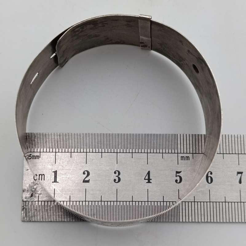 Sterling silver bangle - vintage - 23cm long