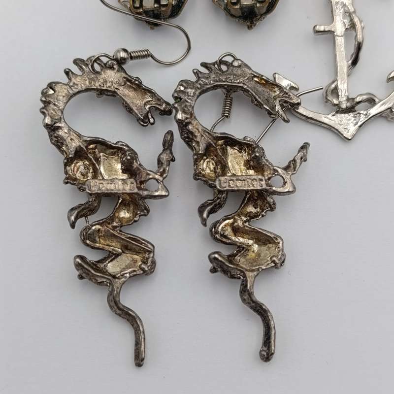 Lot of 5 pairs of vintage earrings
