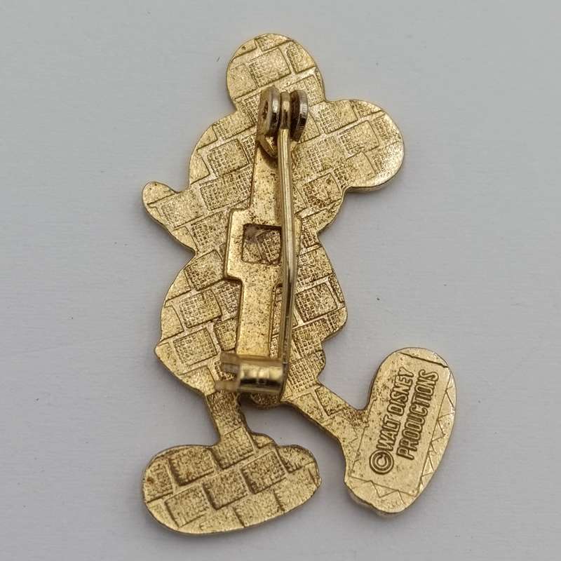 Original mickey mouse disney brooch plus iron-on mickey cloth badge