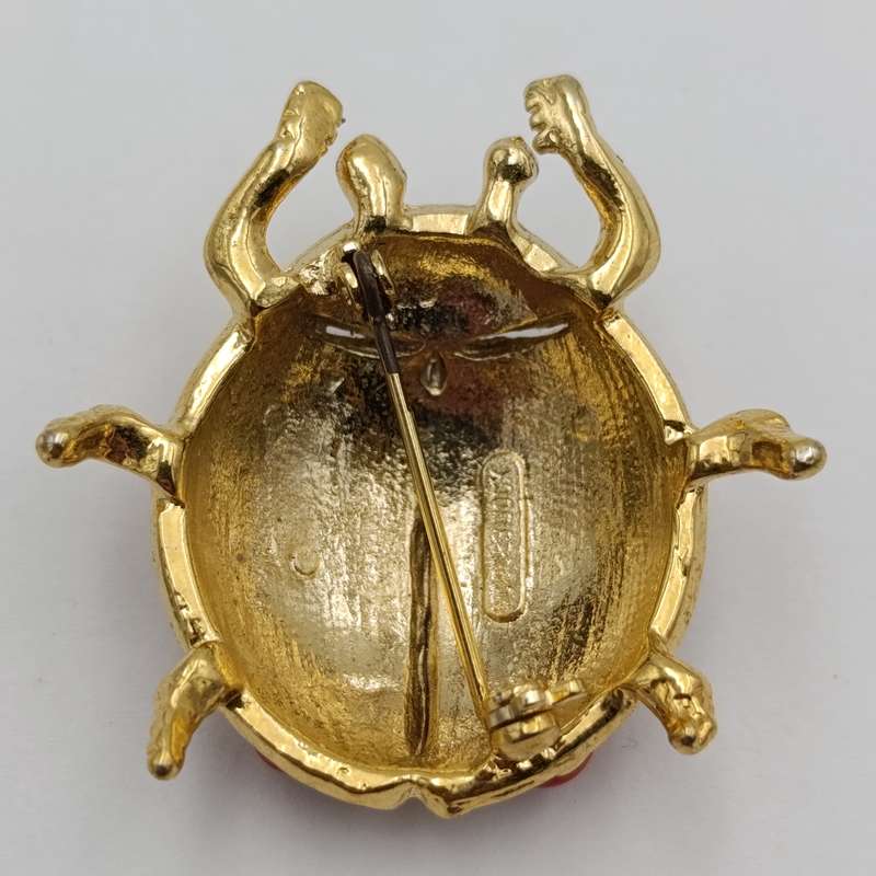Lot of 3 colorful insect brooches