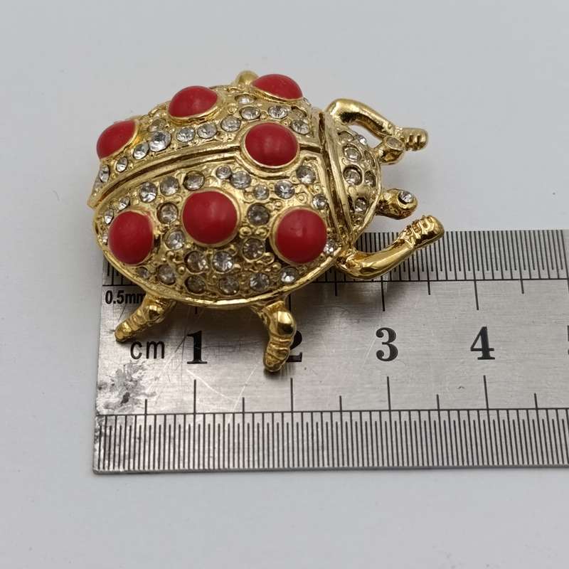 Lot of 3 colorful insect brooches