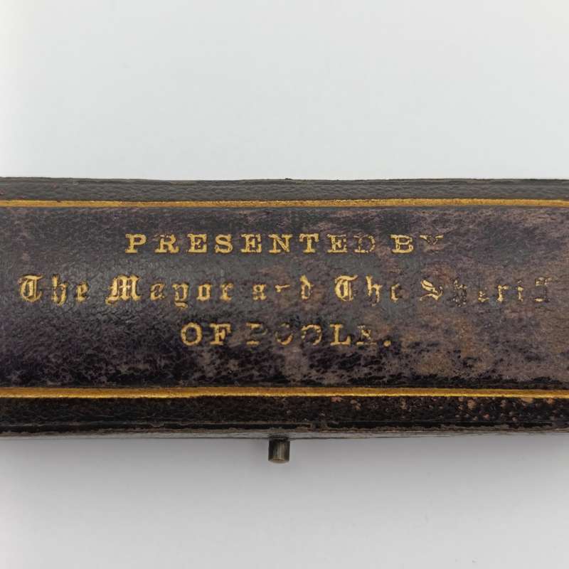 1894 Gold clad fountain pen/pencil combination with unused wax seal end in original box