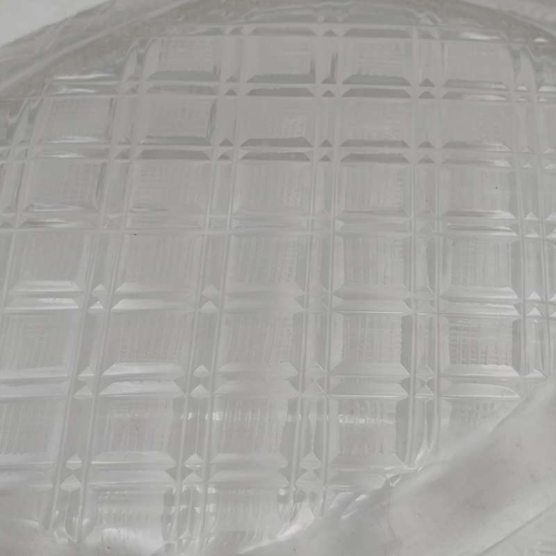 Pair of Vintage Crystal glassware oval platters - some small chips