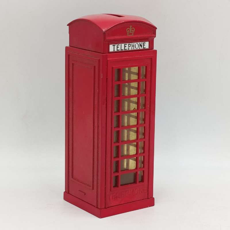 Vintage Royal Telephone booth money box