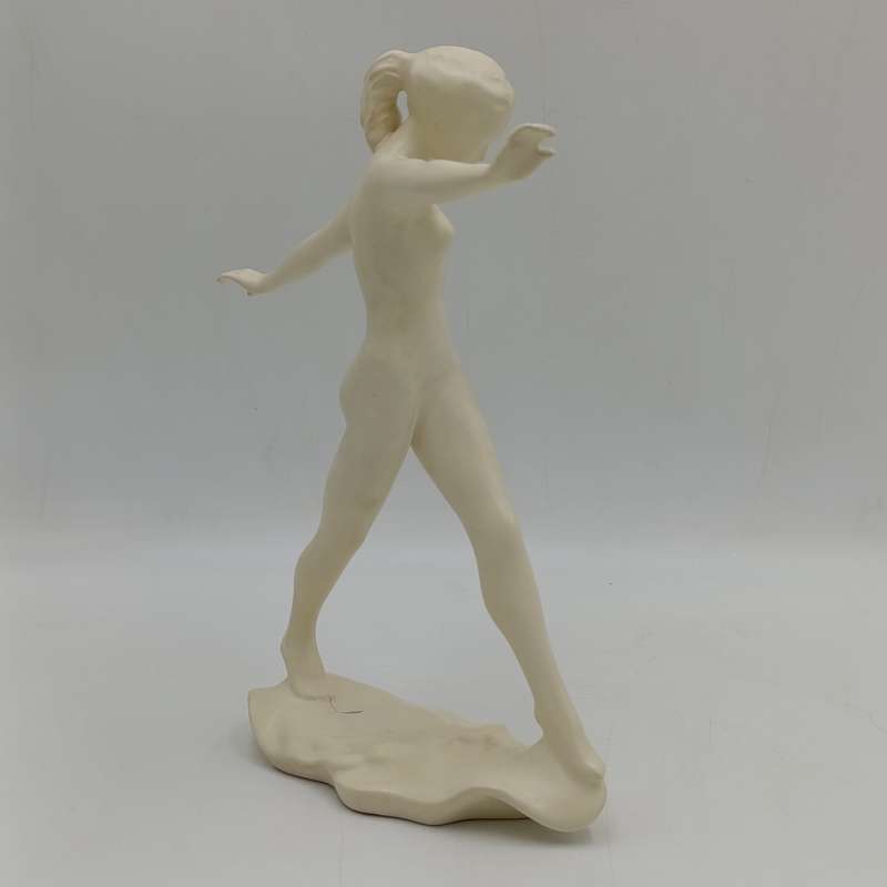 Vintage Cortendorf nude lady porcelain figurine - crack flaws on foot
