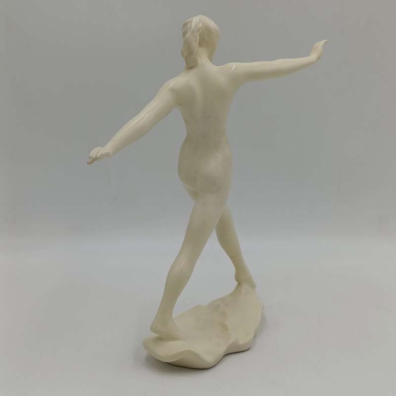 Vintage Cortendorf nude lady porcelain figurine - crack flaws on foot