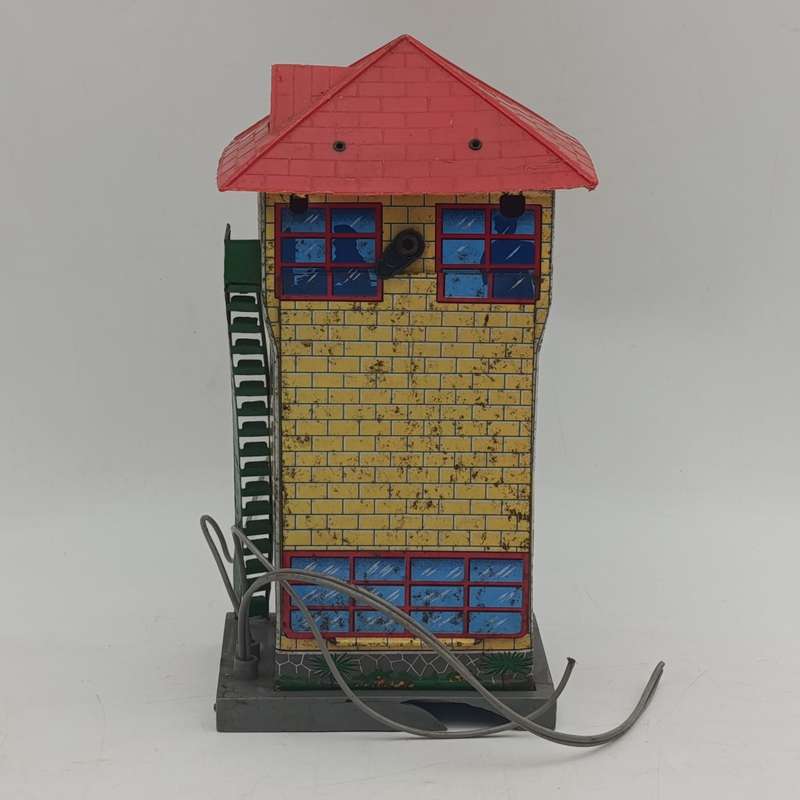 Vintage Japanese tinplate Railways Signal tower - battery operated