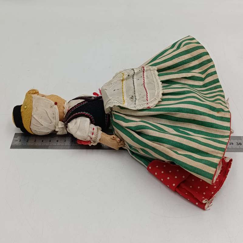 Vintage Spanish dancer reversible doll