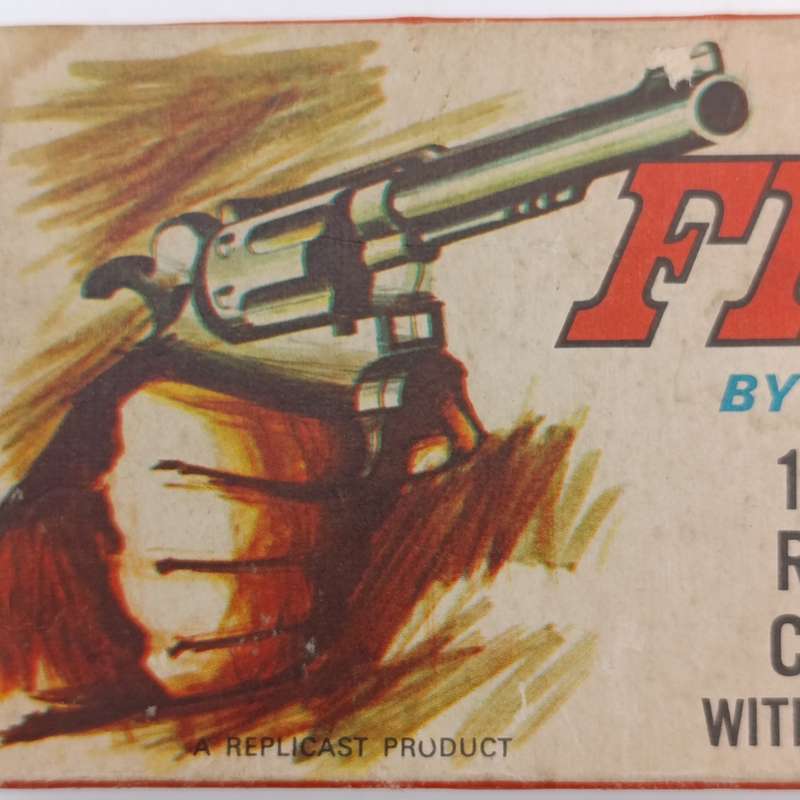 Vintage Firecat by Replicast 100 shot repeating cap pistol with break action - mint boxed
