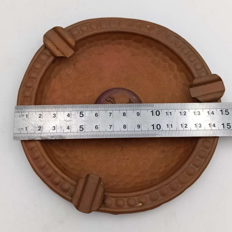 Vintage Volkskas Arbeidsaamheid copper ashtray