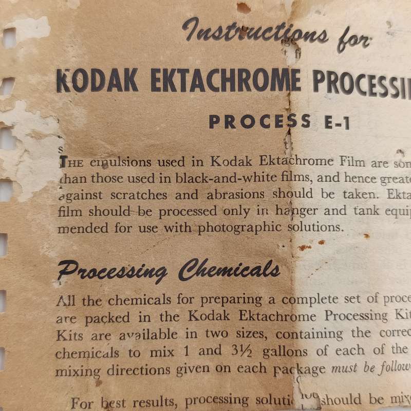 Vintage Kodak Ektachrome Hardener for processes E-1 and E-2 - still sealed