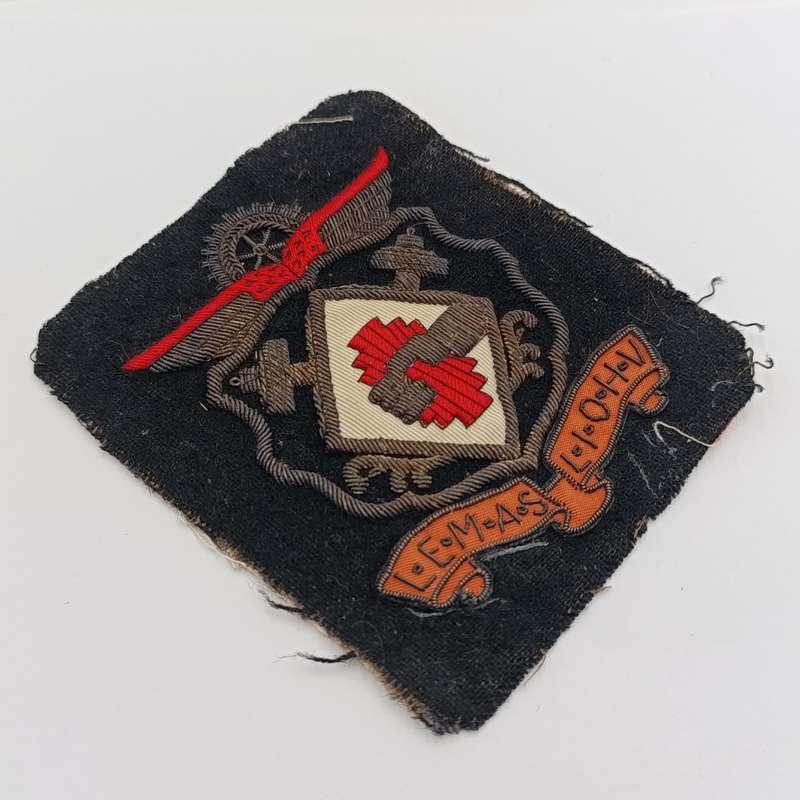 Vintage L.E.M.A.S - Locomotive Engineers Mutual Aid Society cloth badge