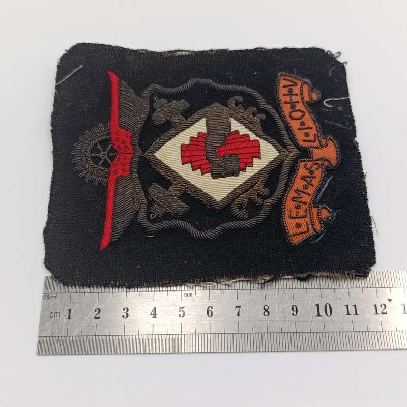 Vintage L.E.M.A.S - Locomotive Engineers Mutual Aid Society cloth badge
