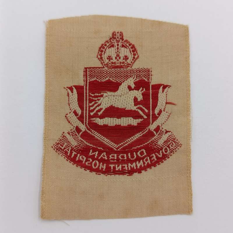 Vintage Durban Government Hospital cloth badge