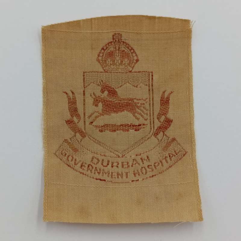 Vintage Durban Government Hospital cloth badge