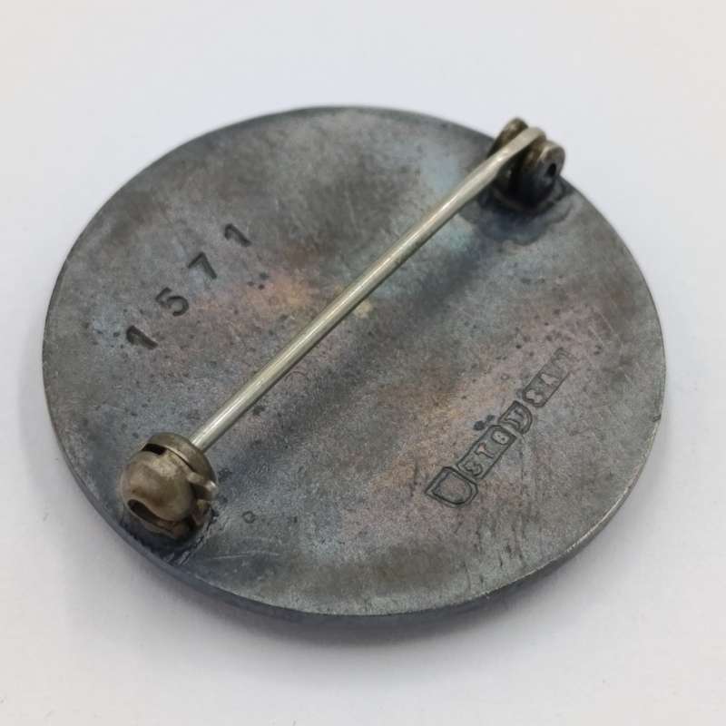 SA Railways 5 Years Safety sterling silver badge #1571