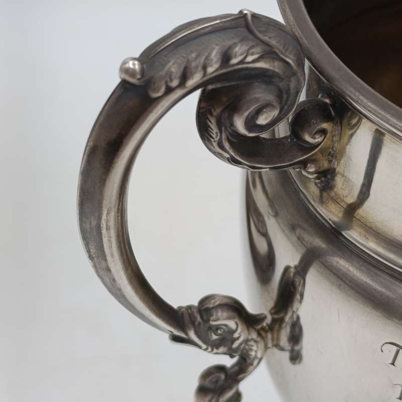 Pair of sterling silver cups won by horse "Chez Monty" ridden by well known Charlie Barends