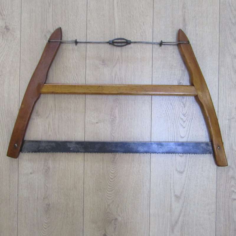 Large Antique wooden bow saw