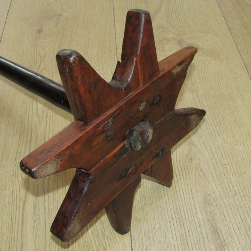 Antique wooden butter churn with stomper