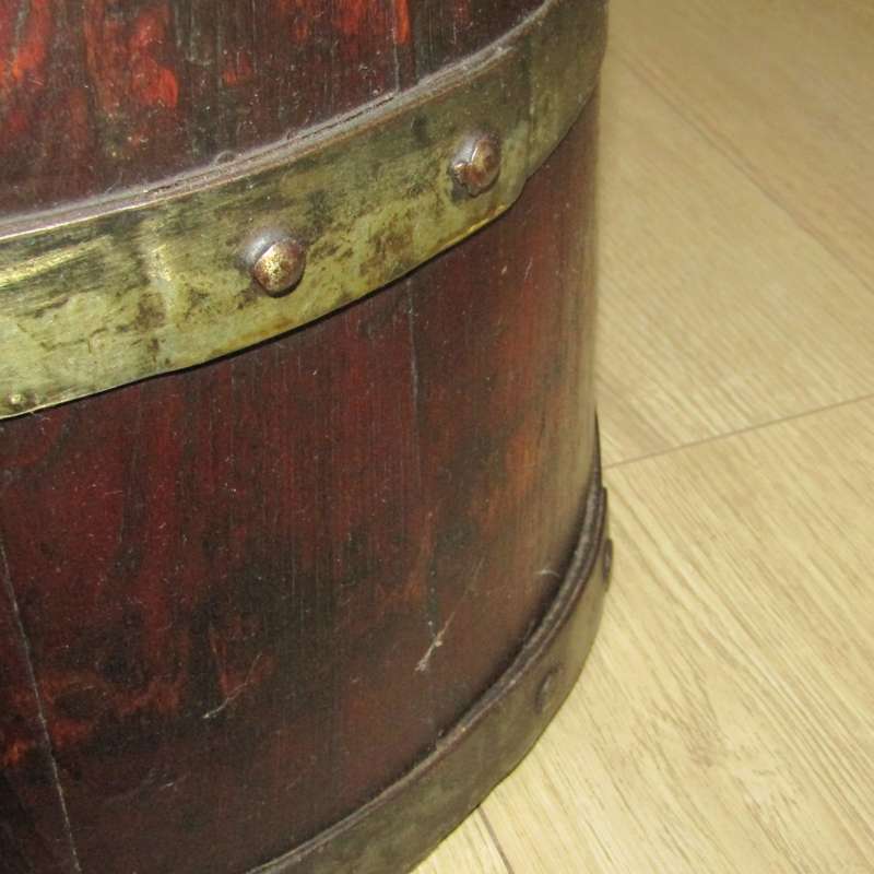 Antique wooden butter churn with stomper