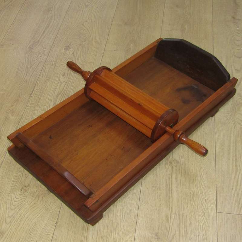 Antique wooden Cheese roller with tray