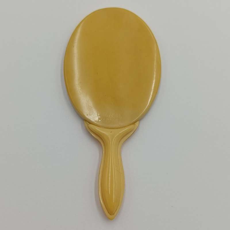 Antique Cleghorn and Harris Cape Town miniature mirror and comb - Compliments of the season 1897