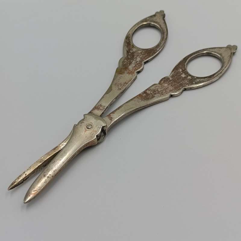 Antique Silver plated grape shears