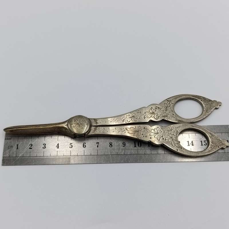 Antique Silver plated grape shears