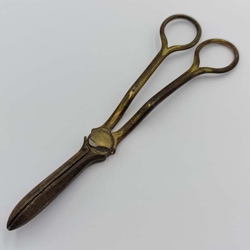 Antique silver plated grape shears