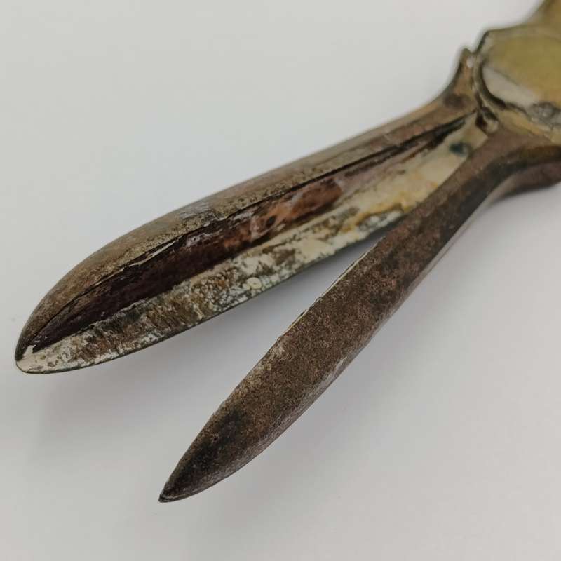 Antique silver plated grape shears