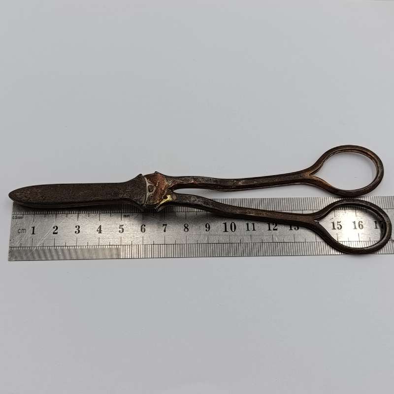 Antique silver plated grape shears