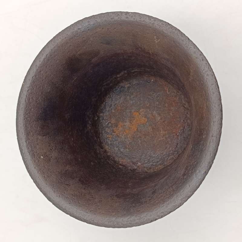 Large Antique cast iron mortar and pestle